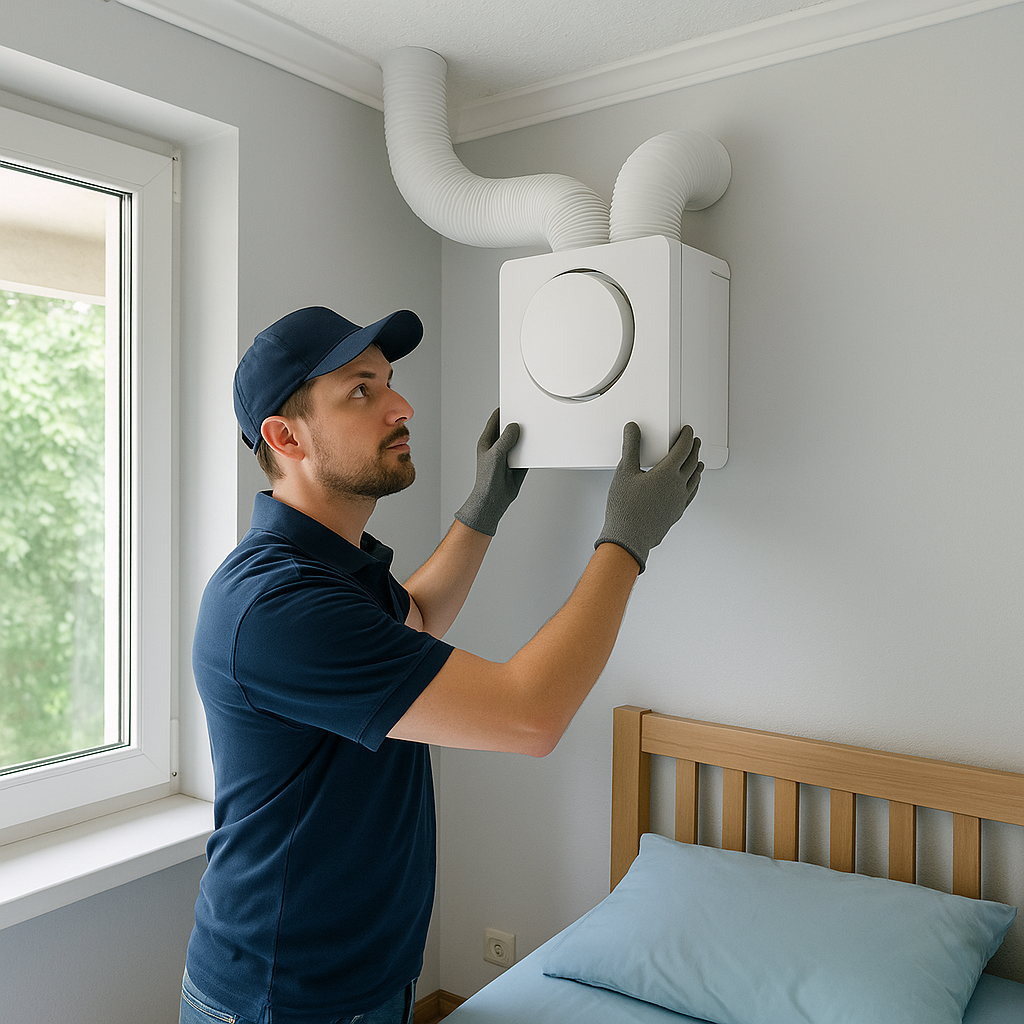 Luchtbehandeling slaapkamer Rumst