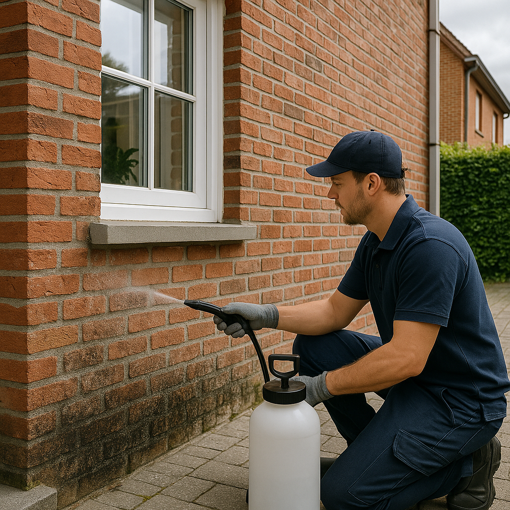 Gevelreiniging en hydrofuge in Mechelen door Huysmeesters