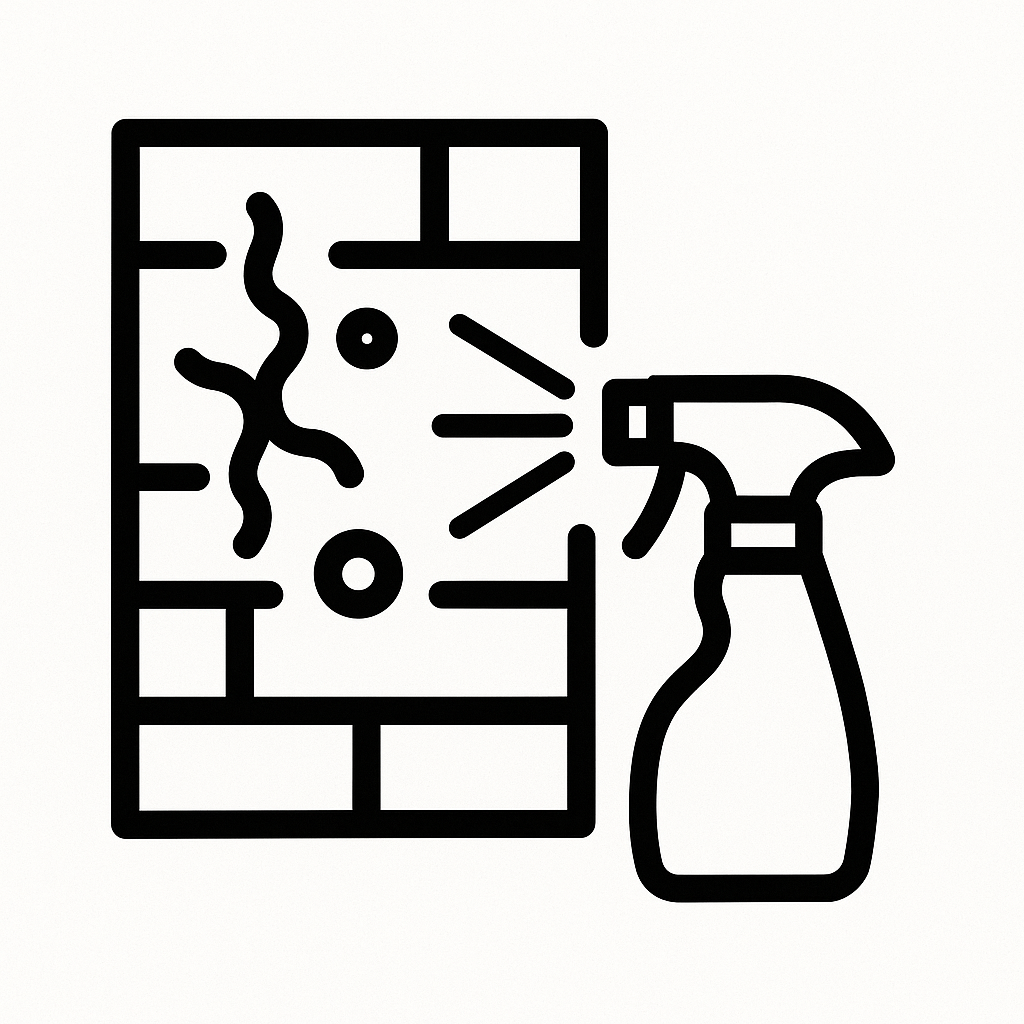 Schimmel verwijderen gevel icon