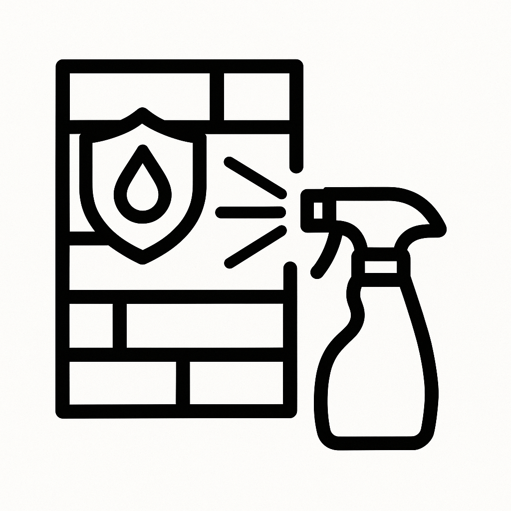 Gevel tegen vocht beschermen icon